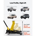 thumbnail image 3 of KFFKFF Low Profile Steel Floor Jack, 3 Ton Capacity, Hydraulic Racing Jack with Quick Lift Pump & Foot Pedal, Trolley Car Lift for SUVs and Pickups, Lifting Range 5.1"-19.7", 3 of 9