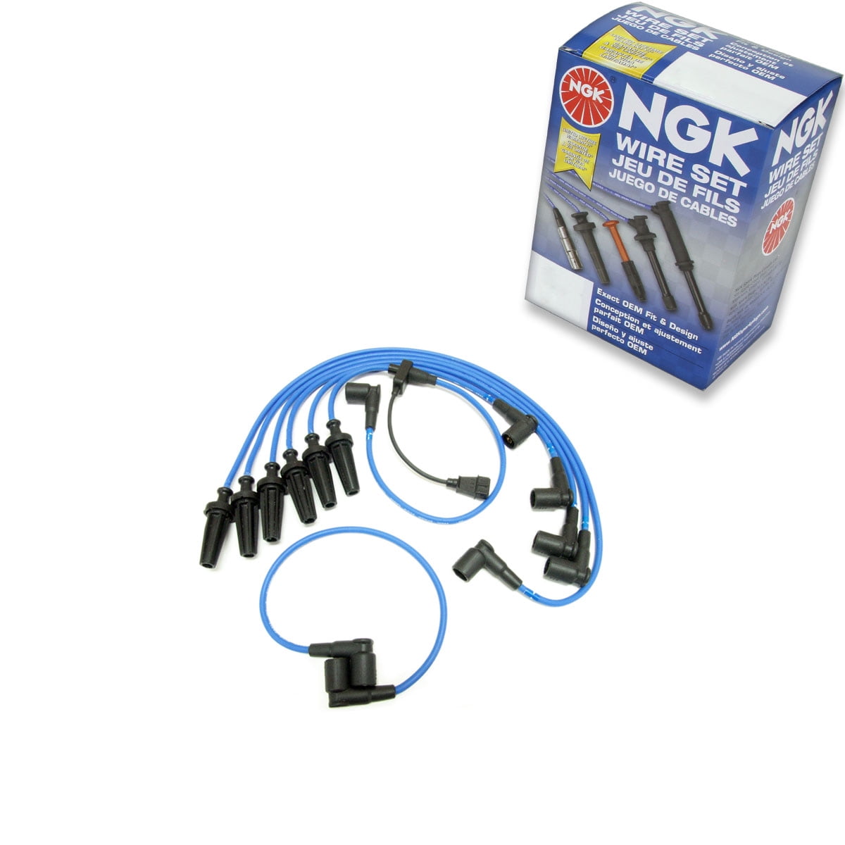 NGK 54247 NGK Spark Plug Wire Set Fits select: 1987-1989 PEUGEOT 505, 1987-1990 VOLVO 780