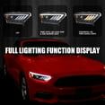 thumbnail image 2 of Spec-D Tuning Jet Black Projector Headlights w/ Sequential LED Turn Signal Compatible with 2015-2017 Ford Mustang Coupes w/ HID/Xenon, Left + Right Headlamp Assembly, 2 of 6