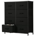 thumbnail image 5 of EDX Fabric Dresser for Bedroom, Tall Dresser with 8 Drawers, Metal Frame, Wood Tabletop, Black, 5 of 8