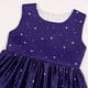 thumbnail image 5 of Vestido Para Niñas Ropa Para Niñas Bebés Cosplay De Navidad Falda Larga Estampado De Papá Noel Princesa Bowknot Vestido De Rendimiento Falda Vestido De Navidad Azul Odeerbi LM103-1224, 5 of 9