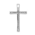 thumbnail image 3 of 14k White Gold 1/5 CT Classic Diamond Latin Cross Chain Slide, 3 of 4