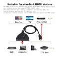 thumbnail image 4 of 3 Port HDMI-Compatible Switch 3 in 1 Out Switcher Splitter Box Selector 3x1 Ultra HD Video 1080P, 4 of 7