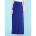 thumbnail image 3 of Made by Johnny Women's Fold-Over Maxi Skirt XL ROYAL_BRITE, 3 of 6