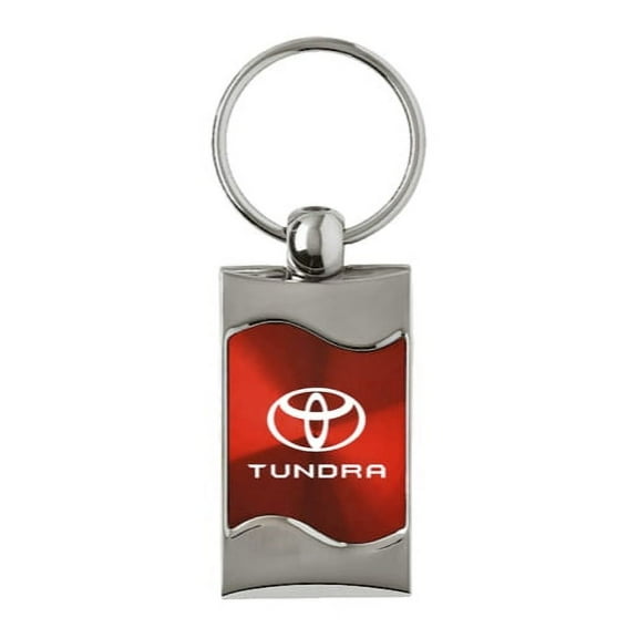 Toyota Tundra Keychain & Keyring - Red Wave