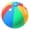 Rainbow, variant on XL Beach Ball - 27 Inch Durable PVC with Easy Inflate Valve - Basketball Design Large Beach Ball - Pool Beach and Summer Party Toy - Refresh Sports