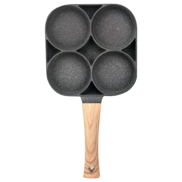 Zootealy Four-cup Egg Pan Frying Egg Cooker Burger Pan for Breakfast Non-stick Frying Pan