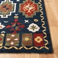 thumbnail image 3 of SAFAVIEH Heritage Damjana Tribal Wool Area Rug, Navy/Red, 4' x 6', 3 of 7