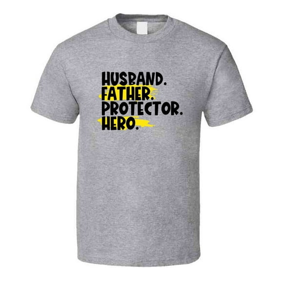 Fathers Day Father Hero Novelty Tshirt Cool Happy Dad Tee Is A Great Gift T Shirt