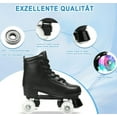 thumbnail image 4 of OUYI Flash Wheels Classic High-Top Roller Skates, With a Skate Bag Included (Black,Women 9/Men 7.5), 4 of 10