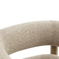 thumbnail image 4 of Christopher Knight Home Modern Boucle Upholstered Accent Chair, Lounge Chair with Solid Wood Legs, Wheat, 4 of 11