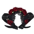 thumbnail image 2 of Aro de Pelo con Diadema de Cuerno de Oveja Del para Disfraces de Halloween, 2 of 8