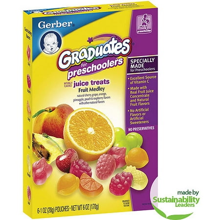 Gerber Gerber Graduates Juice Treats, 6 ea - Walmart.com