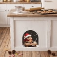 thumbnail image 6 of Cififendec Christmas 2D Mouse No Glue Wall Stickers, 5.91", Arch Shaped Cute Holiday Mouse Decal for Xmas Fireplace Surround Applying, 6 of 6