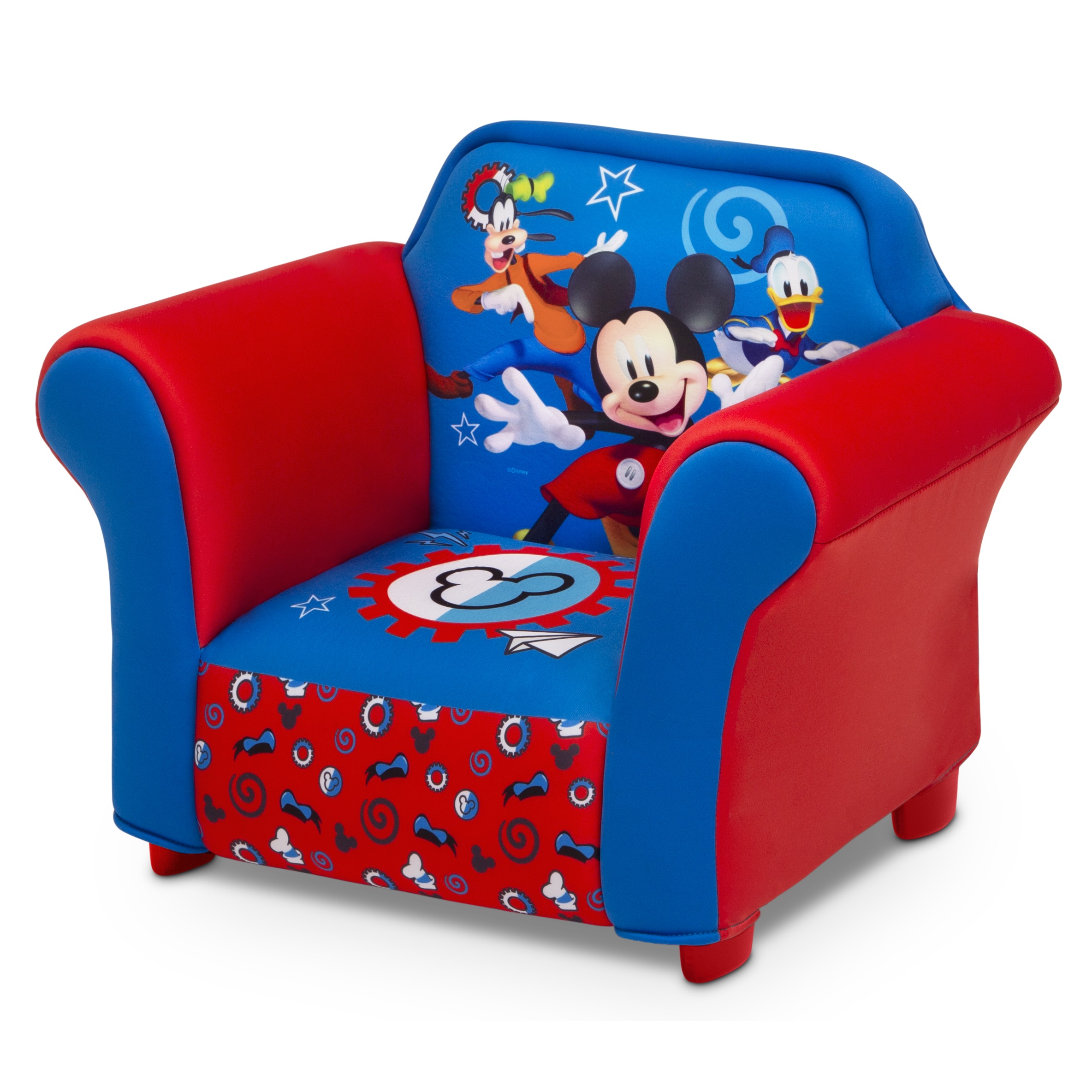 Disney Mickey Mouse Kids Upholstered Chair with Sculpted Plastic Frame by Delta Children - image 5 of 6