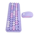 thumbnail image 4 of Keyboard And Mouse Combo, 68 Keys 2.4G USB Full Sized Keyboard Mouse, Compact And Silent Retro Punk Keyboard With 3 DPI For  PC Desktop Laptop, Plug And Play, 4 of 8