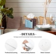 thumbnail image 3 of Naloa Elephant And A Giraffe Sitting On A Rock Admiring The Ocean Tissue Box Cover Leather Tissue Holder Square Facial Tissue Case for Bathroom, Vanity Countertop, Tabletop, Car, 3 of 7