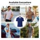 thumbnail image 5 of Fotbe Navy Blue Camiseta Polo de Golf para Hombre con Estampado – Camisa Deportiva Transpirable con Cuello Abotonado-Large, 5 of 6