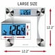 thumbnail image 3 of Báscula digital de vidrio Taylor con seguimiento de peso, báscula de baño para medir el peso corporal, báscula digital para baño, altamente precisa, mide hasta 200 kg, funciona con pilas, compatible c, 3 of 5