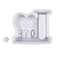 thumbnail image 2 of Molde de silicona para jabón con forma de corazón, ideal para manualidades y decoración. amor 1, 2 of 8