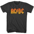 thumbnail image 1 of AC/DC Hard Rock Band Music Group Orange Distressed Logo Adult T-Shirt Tee, 1 of 1