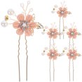 thumbnail image 1 of MasteelfCA 6 Pcs Épingle à Cheveux Fleur de Mariée Perle en Strass Épingle à Cheveux en Forme de U pour Femmes, 1 of 7