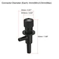 thumbnail image 2 of Aquarium Air Valve 2 Way Air Pump Control Valves for Fish Tank Plastic Black 5 Pcs, 2 of 5