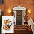 thumbnail image 3 of Double Side Cat Lover Outdoor Garden Flag for Garden Home Front Door House Backyard Deco Kitten Versatile Camper Decorations 28x40 Inches Washable Fluffy Cat Cartoon Style Cute Cat Porch Flag, 3 of 6
