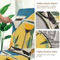thumbnail image 5 of Yayeee 2 Pack Dining Chair Covers Stretch Parson Chairs Slipcovers Seat Protector, Yellow Glasses, 5 of 6