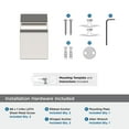 thumbnail image 5 of Amerock Monument Polished Nickel Single Prong Robe Hook, 5 of 7