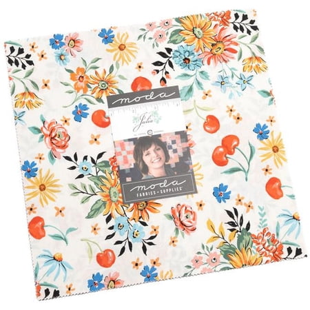 Moda Fabrics Julia Layer Cake by Crystal Manning 10-inch Precut Fabric Squares (42 pcs)