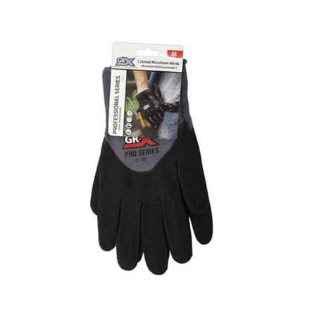 

Kole Imports AB228-12 GRX Professional Series 453 Dotted Breathable Nitrile Work Gloves Black - Medium - Pack of 12