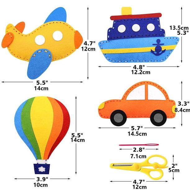 TMISHION Kit de couture en feutre pour enfants 8 pièces enfants feutre