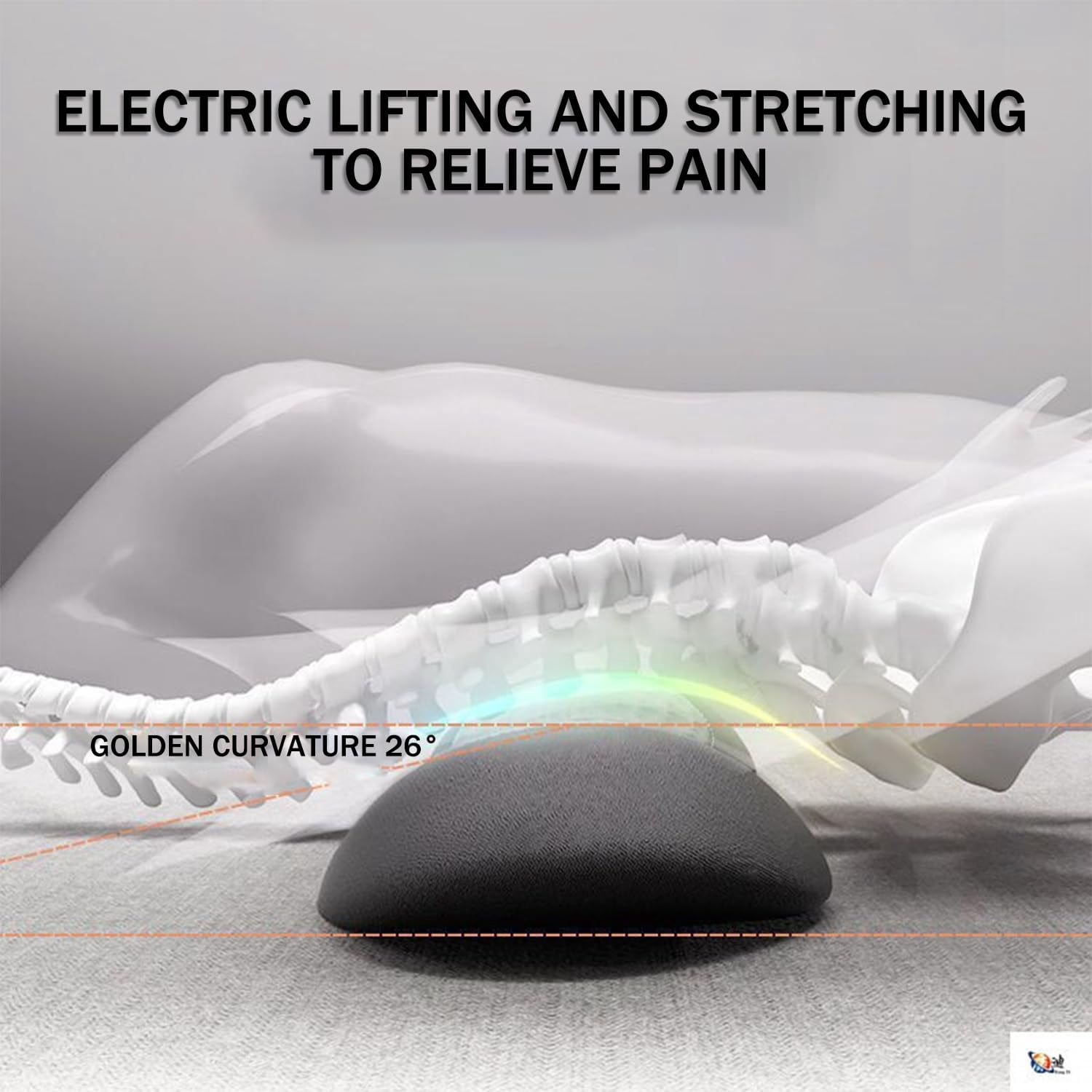 3-in-1 Back Massager, 2025 New Electric 3 in 1 Back Massager with Heat and Traction and Vibration for Bed and Chair, Backs Massagers for Neck and Shoulder (A)