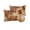 Burnt Orange, variant on Outdoor Pillows Waterproof, Summer Palm Tree Throw Pillows with Inserts Included, Green Brown Tropical Botanical Vintage Indoor Outdoor Decorative Lumbar Pillow for Bed/Couch/Patio 16"x16", 2Pcs