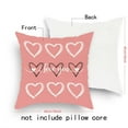 thumbnail image 6 of KCEHTA Valentines Day Pillow Covers 18x18 inch Valentines Day Pillow Cases, Heart Decorative Throw Pillow Covers for Couch Bed Sofa, Anniversary Wedding Birthday Valentines Day Decorations, 6 of 6