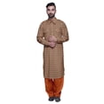 thumbnail image 1 of Atasi Kurta Pathani en Rayonne Imprimée avec Salwar Uni pour Tenue de Fête pour Hommes, 1 of 5
