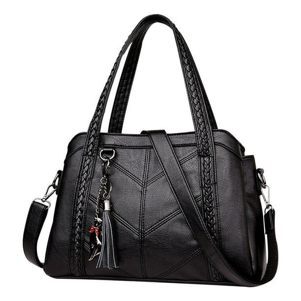 Bolso tote de gran capacidad para mujer | Bolso de piel con correa ajustable | Bolso bandolera para el trabajo, viajes y uso diario