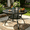 41" Round Table, variant on SOLAURA 53" Round Outdoor Patio Table with 1.57" Umbrella Hole, Metal Outdoor Patio Dining Table for Backyards, Porches, Gardens or Poolside, Black