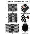 thumbnail image 3 of Black White Geometric Dish Drying Mat for Kitchen Counter, Super Absorbent Quick Dry Coffee Bar Mat Pad Thin Diatomaceous Sink Mat Non Slip Dish Drainer Mat 16''''x18'''' Modern Abstract Rhombus, 3 of 6