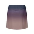 thumbnail image 5 of High Waisted Skirts for Women Double Layer Gradient Color Yoga Pants Fashion Comfy Dailywear a Line Short Skirt,Light Purple,S, 5 of 6