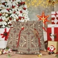 thumbnail image 6 of Pofeuu Fashion Tatreez1 Print Burlap Bags with Drawstrings Drawstring Gift Bags Pouch Bag for Thankgiving Birthday Party Gift Wrapping Treats and Party Favors-Medium, 6 of 9