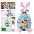 thumbnail image 3 of Fun Easter Felt Craft Ornaments with Hanging Craft Kits for Kids Easter Birthday Party Favor - pink, 3 of 8