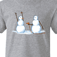 thumbnail image 4 of Inktastic Snowman Stickup with Hairdryer Youth T-Shirt, 4 of 5