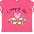 thumbnail image 4 of Inktastic Grampy's Girl- Heart Flowers Girls Toddler T-Shirt, 4 of 5