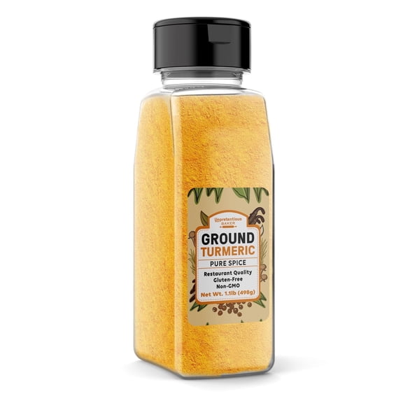Unpretentious Ground Turmeric, 1.1 lb, Natural, Non-GMO, Curry Powder Spice