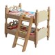 thumbnail image 1 of de madera a escala 1:12 con escalera, mueble en miniatura para casa de muñecas, accesorio moderno y resistente para dormitorio infantil, adorno, 1 of 9