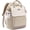 Khaki Beige, variant on Laptop Backpack for Women with Giant Tumbler Pockets, 15.6 Inch Large Capacity Travel Work Backpack, Waterproof School Bag for Nurse Teacher, College Bookbag, Cute Casual Daypack