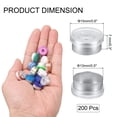 thumbnail image 2 of Uxcell Tapas de Flip Off de 13 mm 200PCS Sellos Sin Bisel Tapas de Flip Off para Frascos de Vidrio Botellas Liofilizadas, Transparente/Plateado Mate, 2 of 6