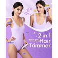 thumbnail image 2 of Recortadora de bikini eléctrica VG VOGCREST 2 en 1 para el cuerpo, color morado, 2 of 8
